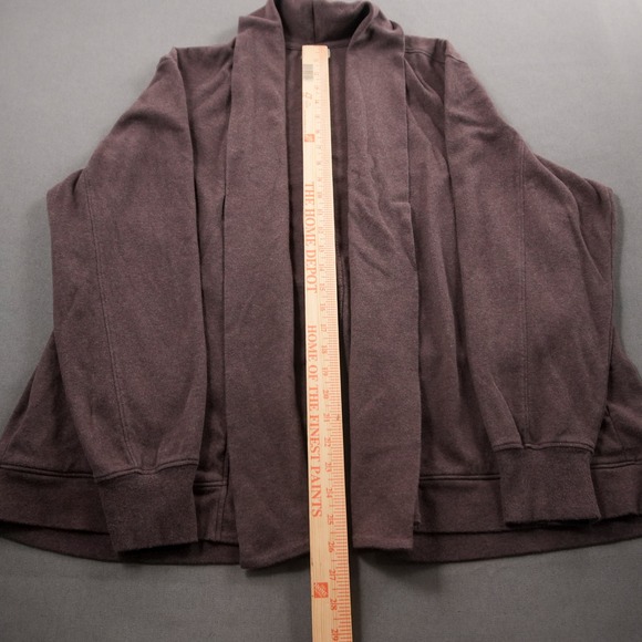 Pact Open Front Shawl Collar Cardigan Sweater Pocket Organic Women XL Lounge - Picture 3 of 11